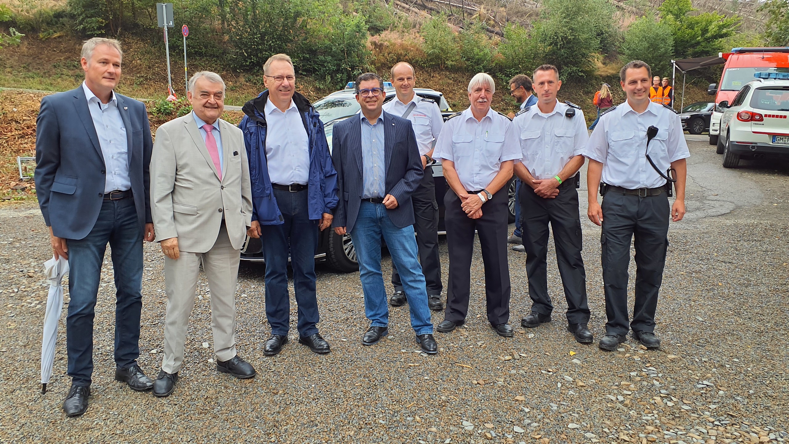 Carsten Brodesser, Herbert Reul, Jochen Hagt, Frank Helmenstein, Frank Raupach, Wilfried Fischer, Lars Hohmuth, Dennis Flick (v. l. n. r.)