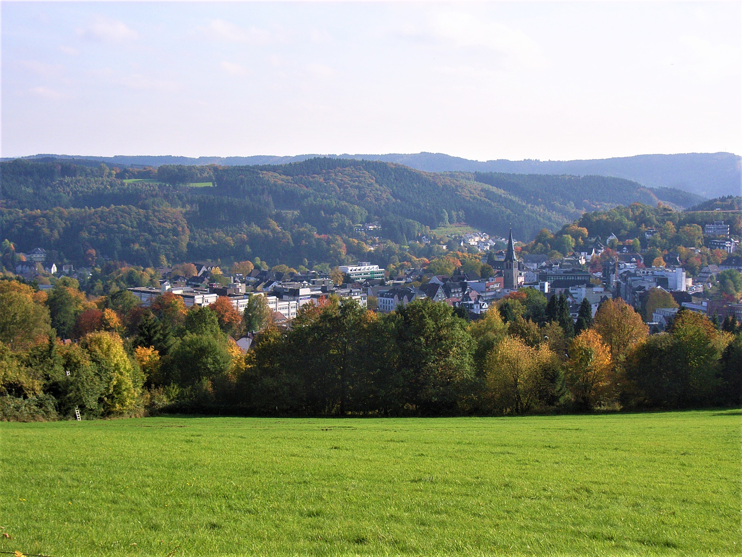 Innenstadt, Blick vom Kerberg im Oktober